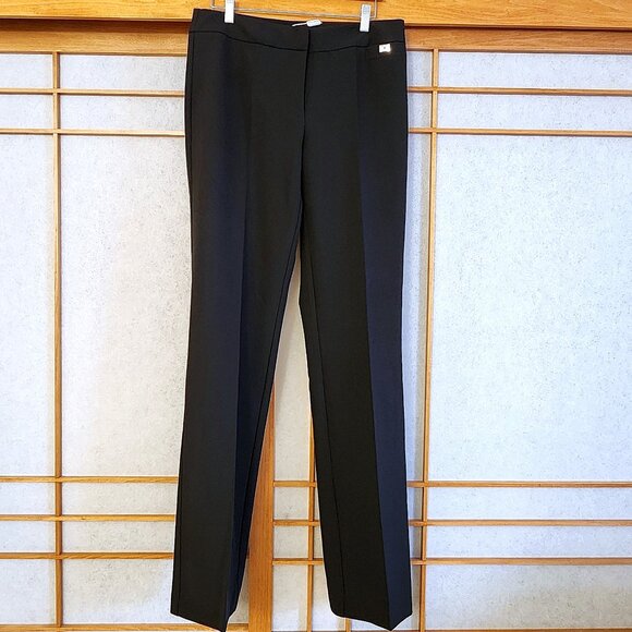 EDAS ITALY Women's Dress Black Pants Size US 14 or UK 16 NEW Stretch - Picture 1 of 16